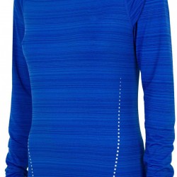 WOMEN'S ACTIVE LONG SLEEVE T-SHIRT COBALT BLUE MELANGE