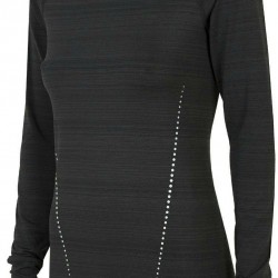 WOMEN'S ACTIVE LONG SLEEVE T-SHIRT DEEP BLACK MELANGE