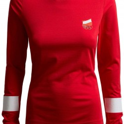 WOMEN'S LONGSLEEVE POLAND PYEONGCHANG CHERRY RED