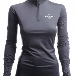 WOMEN'S ACTIVE LONGSLEEVE LATVIA PYEONGCHANG GRAPHITE