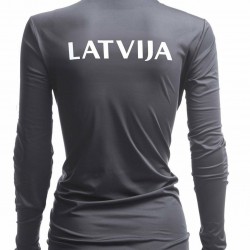 WOMEN'S ACTIVE LONGSLEEVE LATVIA PYEONGCHANG GRAPHITE