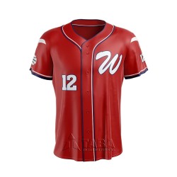 Burgundy Baseball uniform For Men