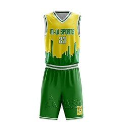 Sublimation Printed Basketball Uniform
