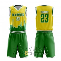 Sublimation Printed Basketball Uniform